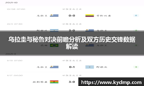乌拉圭与秘鲁对决前瞻分析及双方历史交锋数据解读